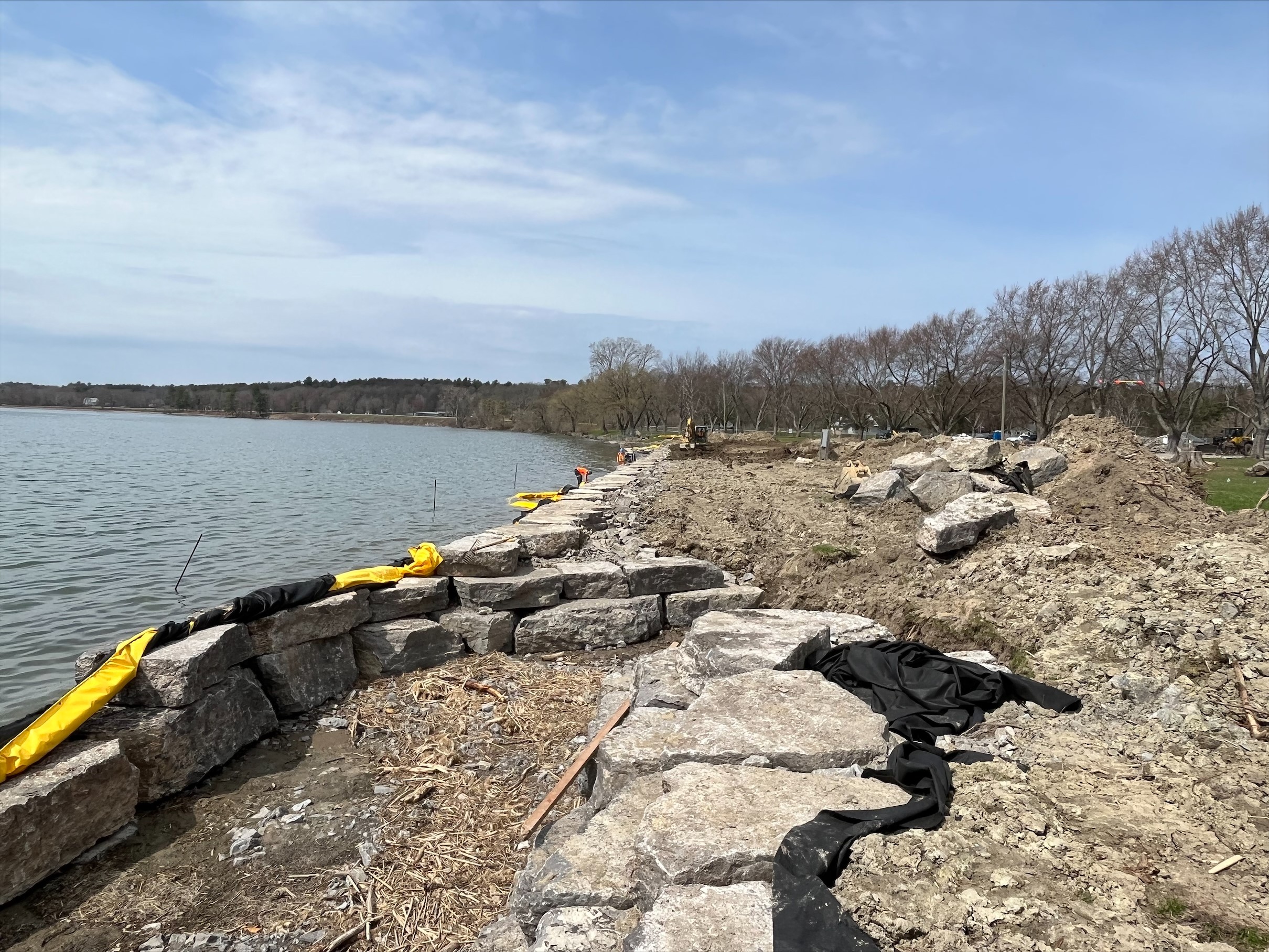 Overlooking the rock face from Brown's Bay Beach 